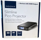 Insignia NS-PR60 Slimline Pico DLP Projector 50 Lumens HDMI 1080p In