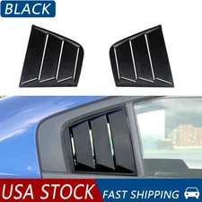 🏆 Black Side Window Louvers Air Vent Shades Cover Blinds For Dodge Charger 11+