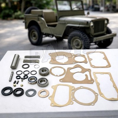 FÜR JEEP DANA18 1-1/4'' VERTEILERGETRIEBE ÜBERHOLUNG REPARATURSATZ MIT ZWISCHE...