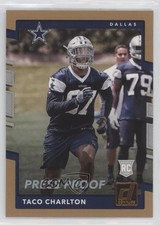2017 Panini Donruss Rookies Retail Press Proof Bronze Taco Charlton #362 00wx