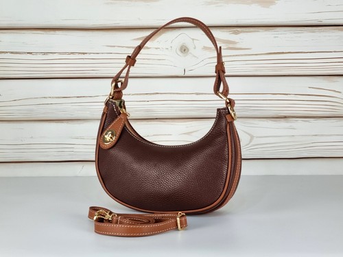 Soft Premium Leather Bag, Elegant Leather Bag, Halfmoon Leather Bag, Handbag - Imagen 11 de 11