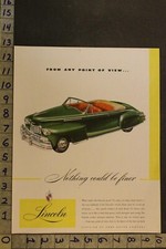 1946 Lincoln 2-door Convertible Ford Motor Detroit Car Illustrated Auto Ad Uh98