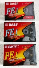 BASF FE I 90 + FE I 60 FERRO EXTRA I TYPE I CASSETTE TAPE - 3 Tapes 