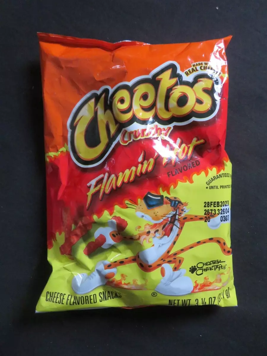 Cheetos Crunchy Cheese Flavored Snack Chips, 3.25 oz Bag