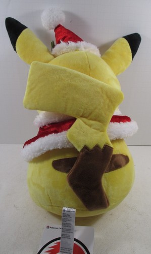 14" PIKACHU CHRISTMAS Plush POKEMON CENTER Japan 2023 Nintendo HOLIDAY DOLL - Picture 2 of 4