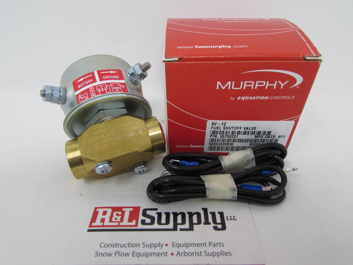 NEW MURPHY SV-12 55700221 FUEL SHUT OFF SOLENOID | eBay