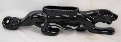 1953 Royal China & Novelty Co. Ceramic Black Panther Planter 20'' Long