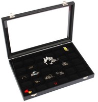 30 Grids Jewelry Tray Storage Box Necklaces Earrings Bracelets Showcase 30 Grids Jewelry Tray Storage Box Necklaces Earrings Bracelets Showcase