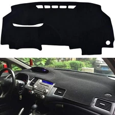 For Honda Civic 2006-11 Non-Slip LHD Poly Carpet Dash Dashboard Mat Panel Cover