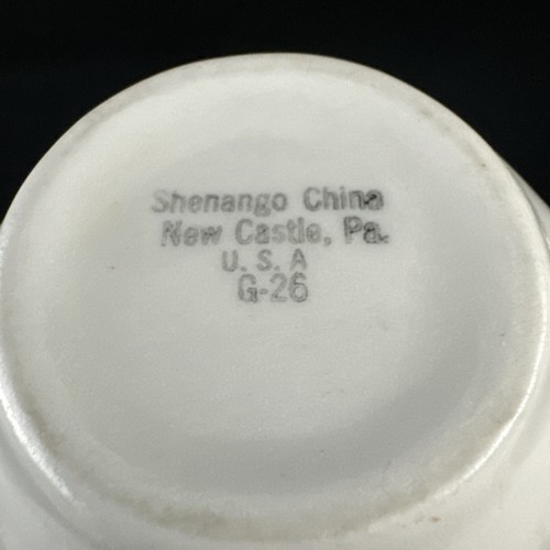 Crema pequeña vintage EE. UU. Shenango China G-26 castillo nuevo - Imagen 5 de 5