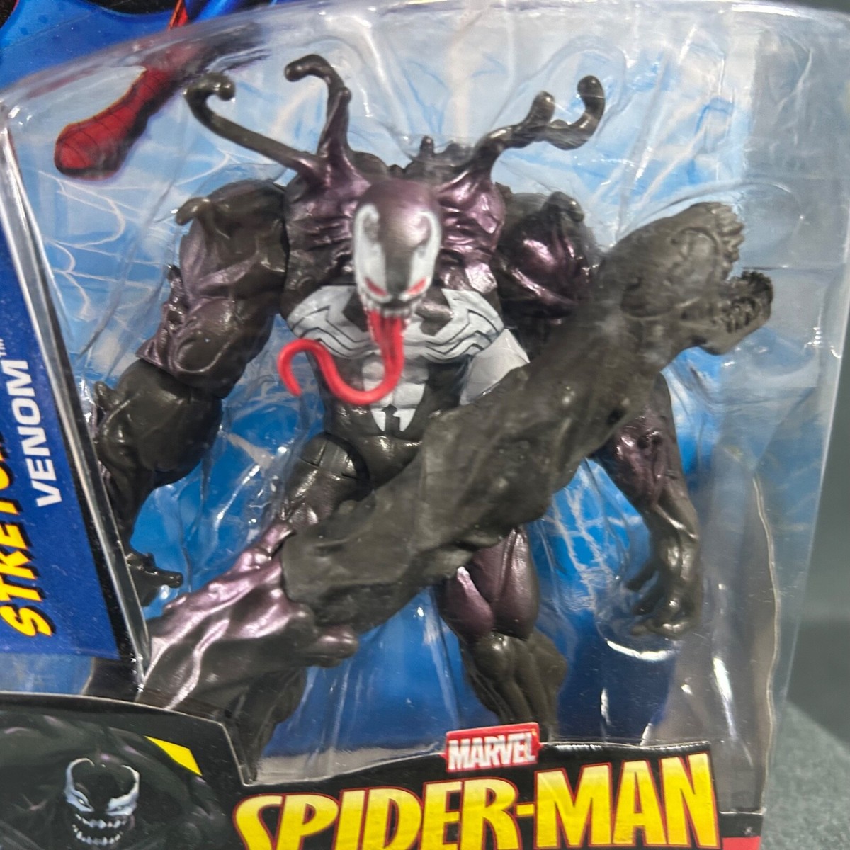 VENOM ストレッチアームアタック フィギュア3.75インチ ハズブロ Marvel Spider-Man Stretch Strike Stretchy Arm Attack Venom