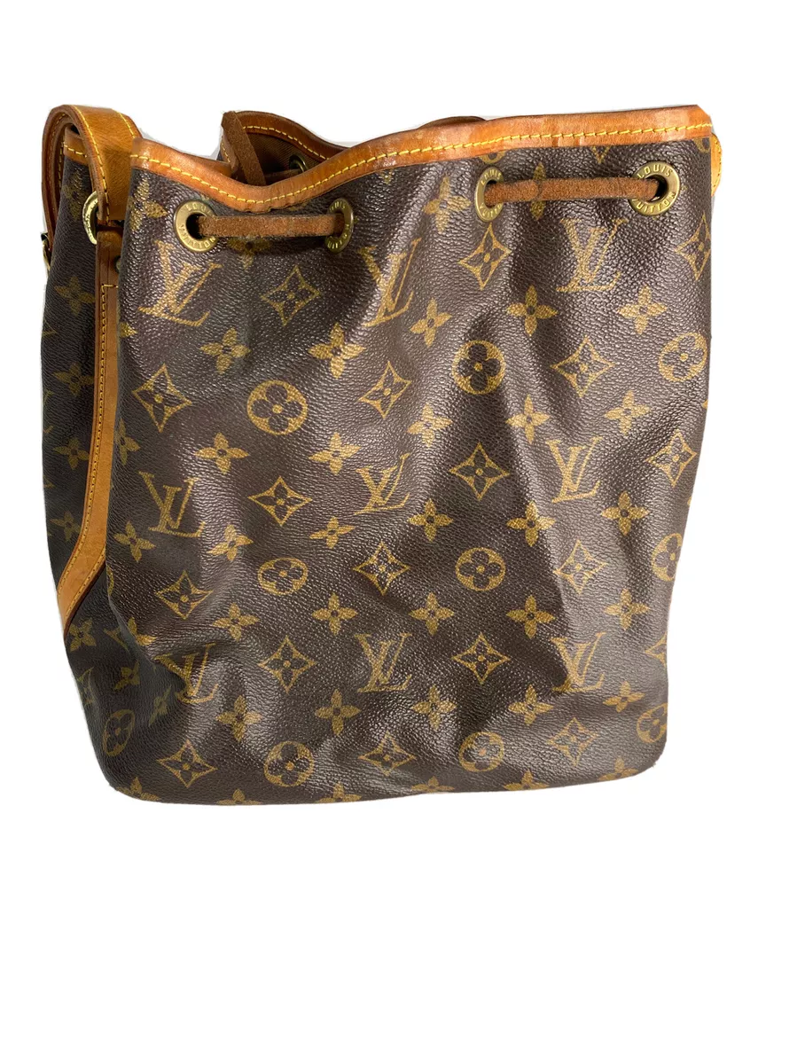 Vintage Louis Vuitton Drawstring Petit Noe Bucket Bag LV