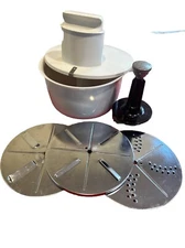 NuTone Built-In Food Center Salad Maker Slicer Grater Bowl Switch Attachment