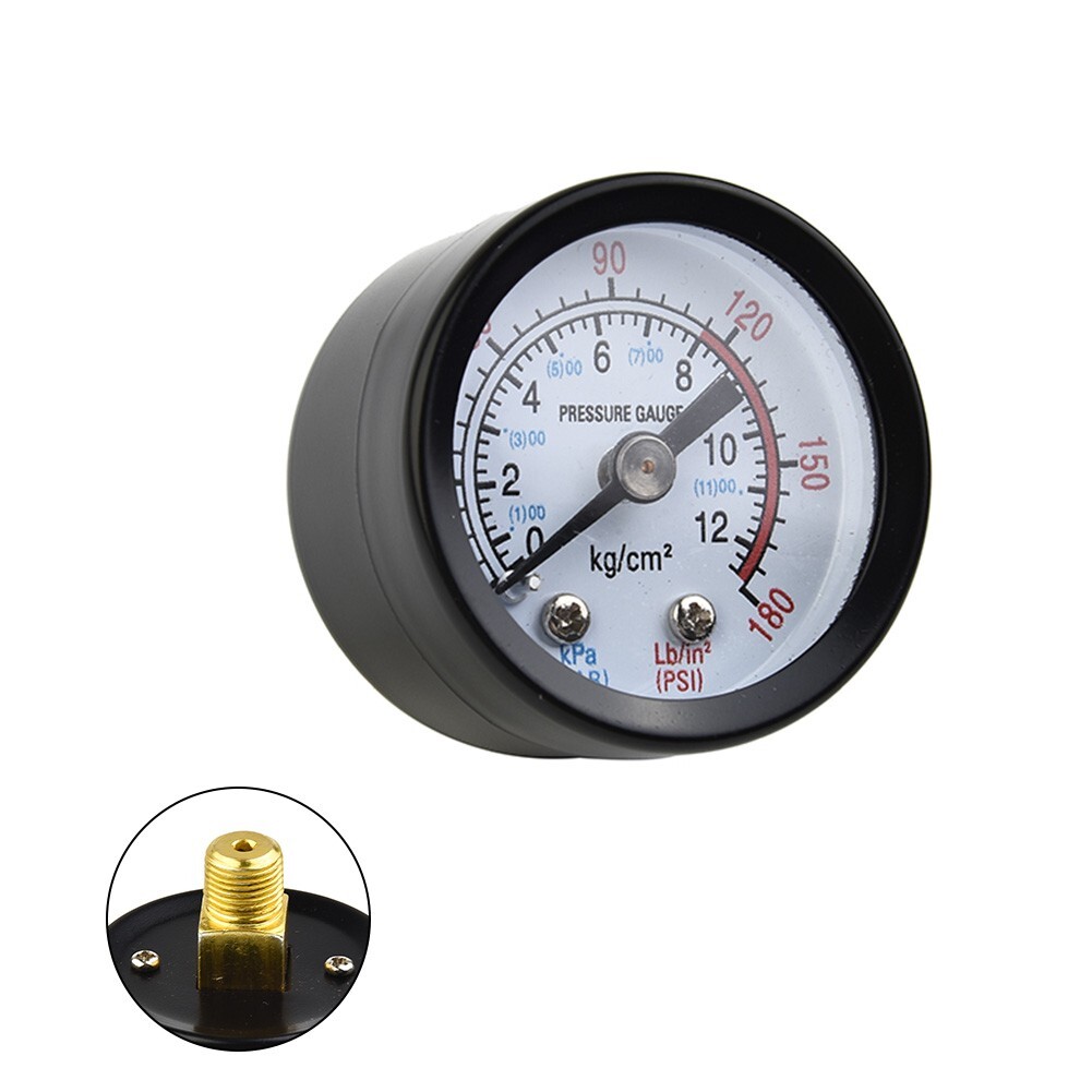 Compressor Gauge Pressure Gauge 0 12Bar 0 180 PSI For Air