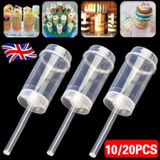 10-100x Dessert Push Up Pop Containers Clear with-Lid Party Cake Pop Shooter UK