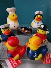 3" Rubber Ducks Professions - Police, Nurse, Fireman, Chef, Mechanic, or Artist