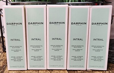 5x Darphin INTRAL Daily Rescue (Inner Youth) Serum 5ml Ea. 25ml Total NIB 
