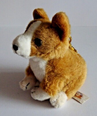 CORGI PLUSH CUDDLY TOY 5.5'''' HAND MADE CUTE CUDDLY ROYAL PALACE CORGI TOY