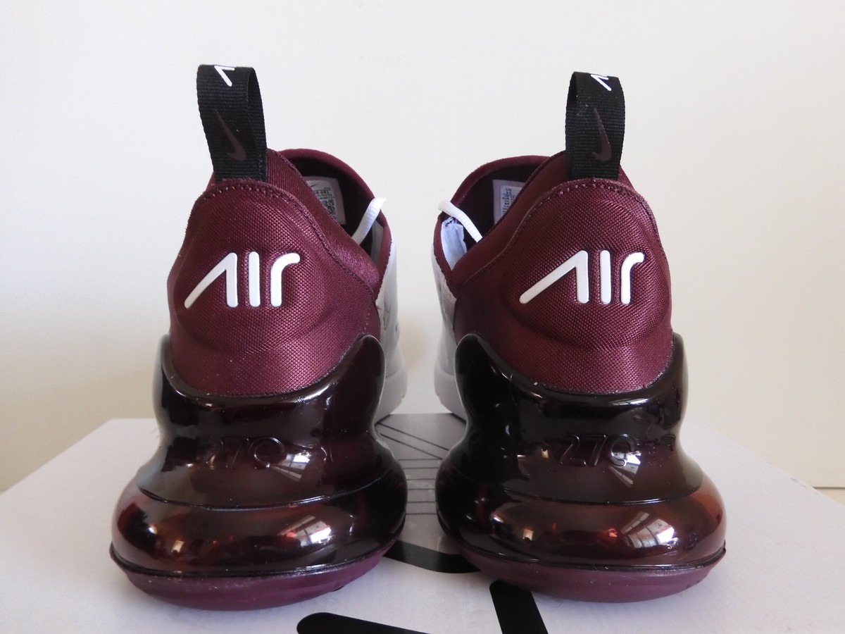 burgundy nike 270