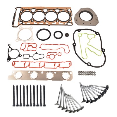 Head Gasket In- & Exhuast Valves Bolts Set for Audi A3 A4 Q5 VW Jetta GTI 2.0 T