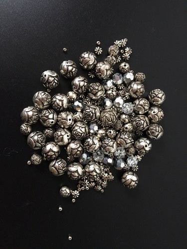 Silver Rose Beads 112 G Rose 