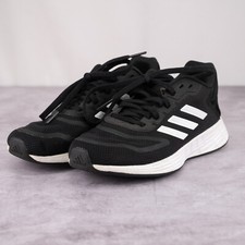 Adidas Kids' Duramo Running Shoe black white 2 GREAT COND.