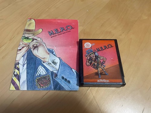 Atari 2600 H.E.R.O. HERO Game and Manual Tested