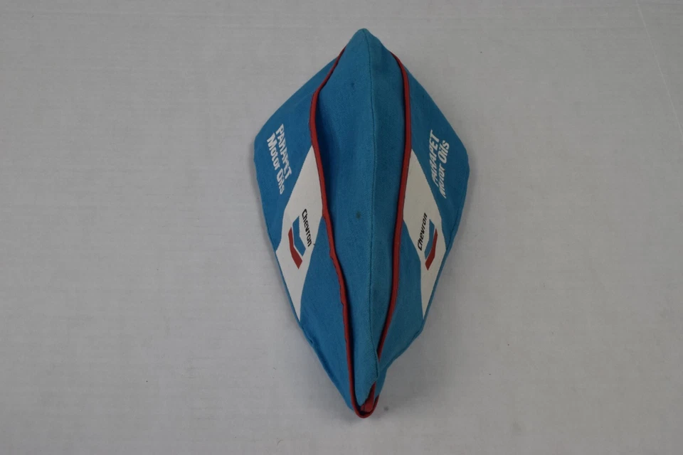 Vintage Chevron Gas Station Soda Jerk Style Hat 50s Size XL Parapet Motor Oil - Image 3 of 4