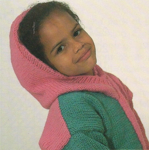4884 Sedile con cappuccio per bambini modello maglia in grossa 20-34" - da 1 a 14 anni - Foto 2 di 3