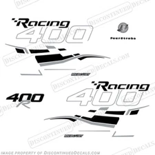 Fits Mercury 400R Racing Decals - Metallic Silver