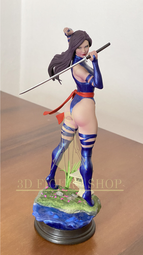 Psylocke Figura 3d/Xmen/25cm/Pro.Dipinta - Foto 2 di 8