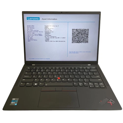 Lenovo ThinkPad X1 Carbon Gen 9 | i7-1185G7 | 16GB | AS-IS | BAD PORT | (READ)