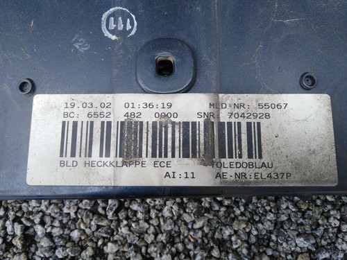 Original BMW E65 Kofferraum Abdeckung Heckklappe Blende Trunk tailgate cover  - Picture 11 of 12