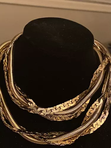 christian dior Signed  30" vintage Necklace   PRICE Reduced From $550 To $275