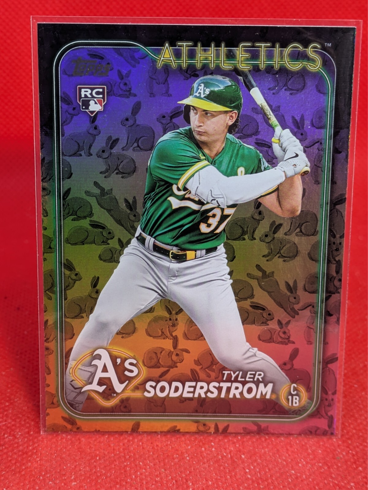 2024 Topps #244 Tyler Soderstrom Holiday Rabbits