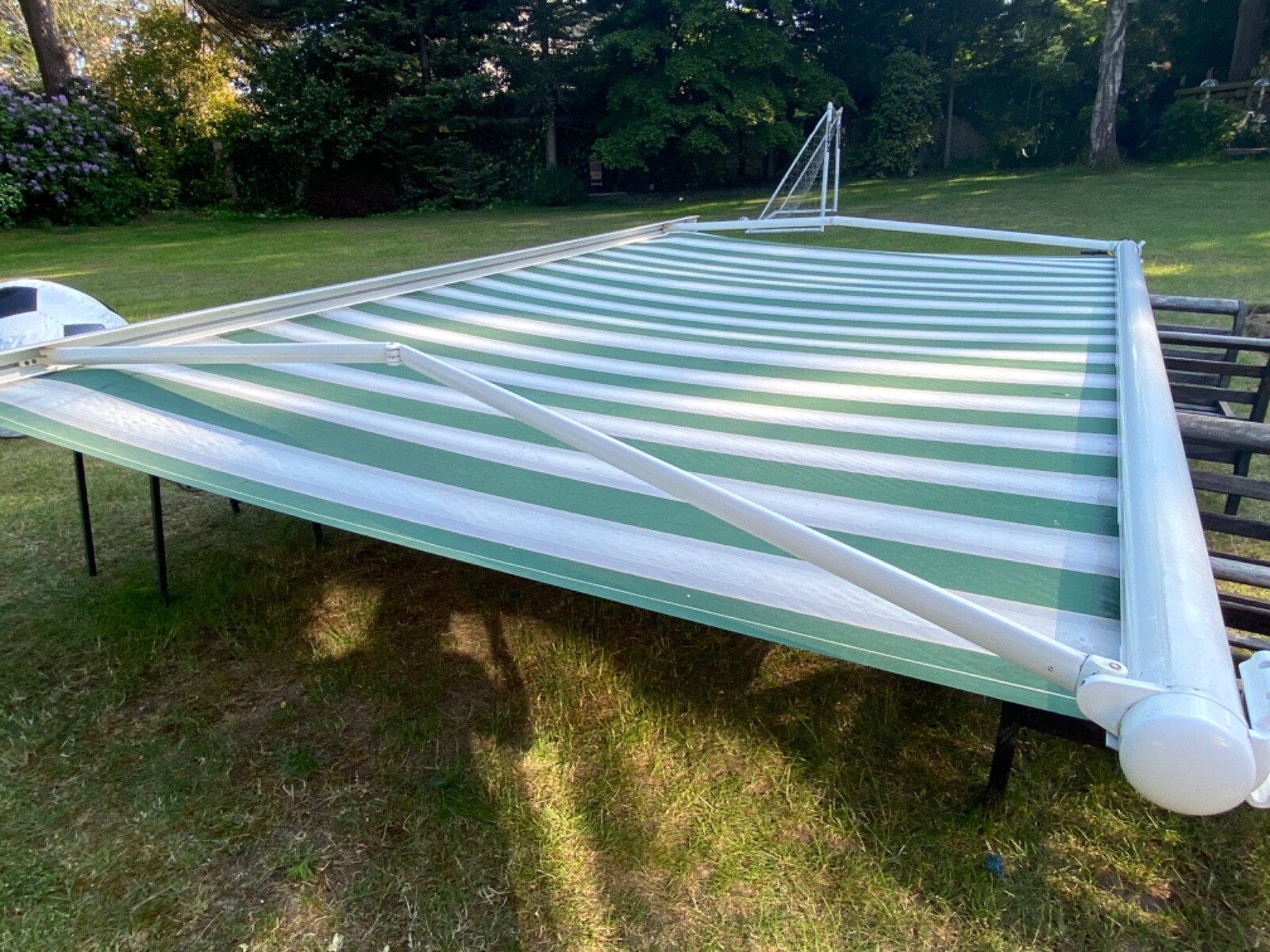 Electric Awning, Full Cassette Retractable Sun Canopy for House Green