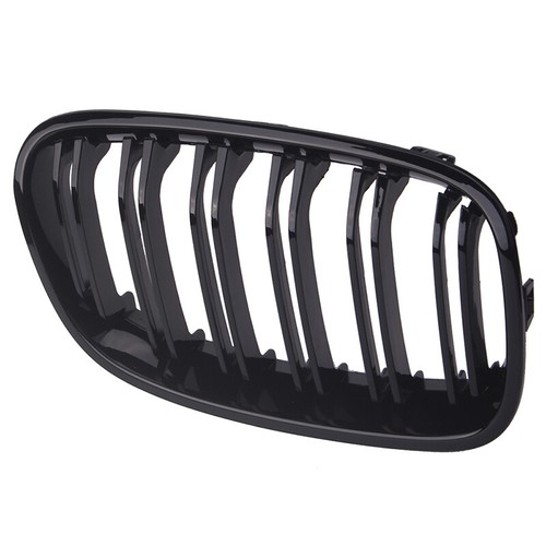 Pair For BMW F20 F21 1 Series Gloss Black Kidney Grill Grille Twin Bar 2012-2014 - Picture 6 of 7