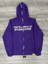 Size L - Awful Lot Of Cough Syrup Full Zip Up Purple BRAND NEW