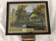 1936 ARMADA OIL & GAS VINTAGE ADVERTISING CALENDAR, BLUE SUNOCO