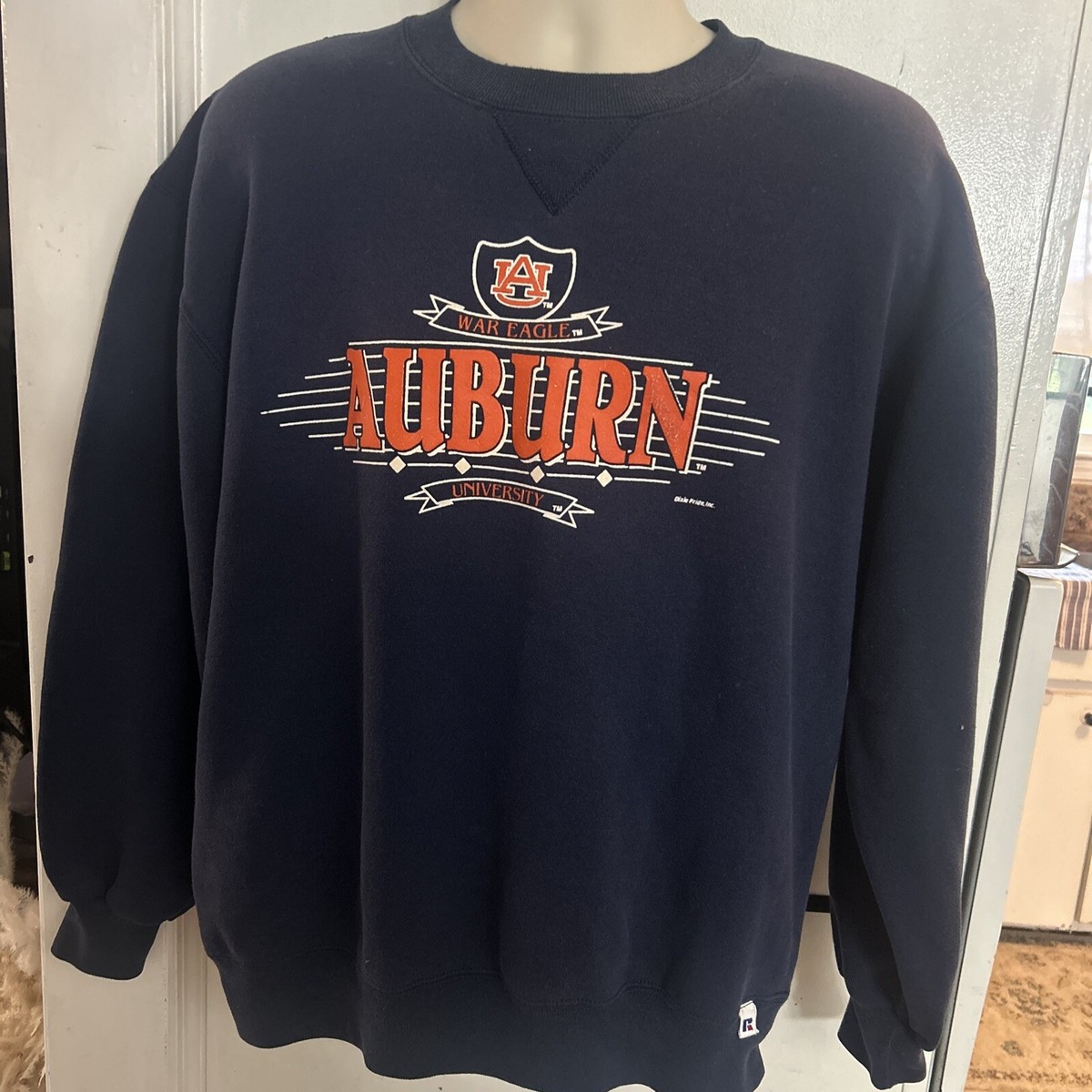 Vintage Russell Athletic Sweatshirt Auburn University War Eagle