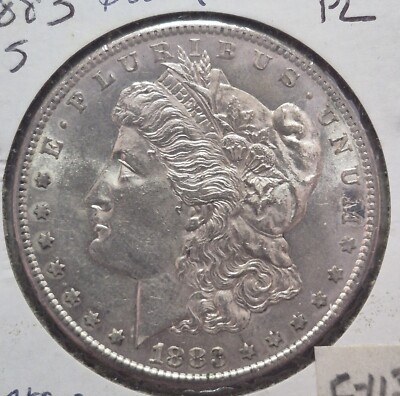 1883 S Morgan Silver Dollar - MS++ - Uncirculated Plus Plus AKEXE Proof-Like