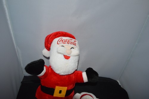 Coca-Cola Plüsch Weihnachtsmann Stofftier 2014 9 Zoll & 4 Zoll Bär X4 Plüsch - Bild 2 von 3
