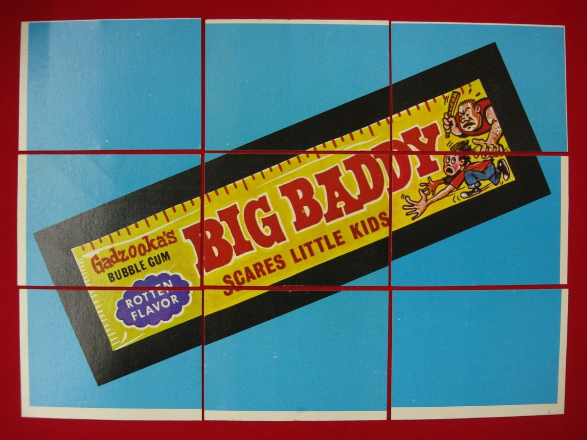 お宝？ゴミ？昔のカード、シールセット 1974 TOPPS WACKY PACKAGES 5TH SERIES CHECKLIST BIG DADDY GUM