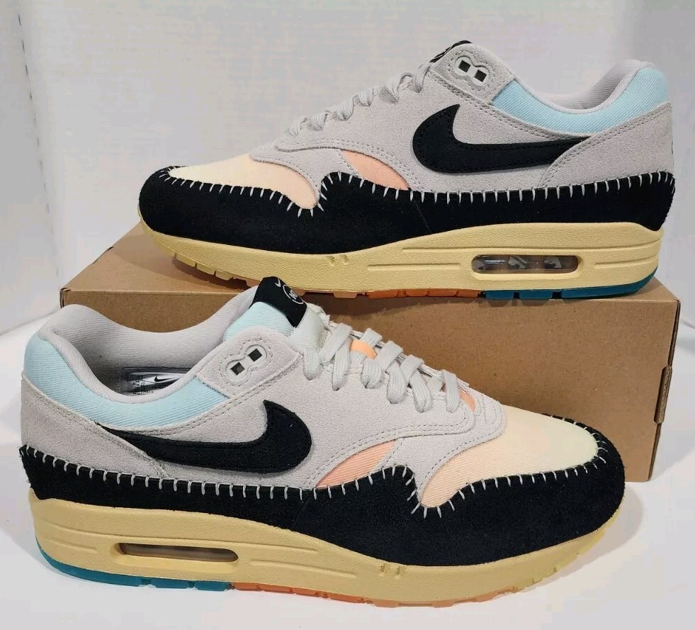 Nike Air Max 1 '87 N7 Light Bone Black Dust Cactus Men's 11 Nike Air Max 1 '87 N7 Light Bone Black Dust Cactus Men's 11