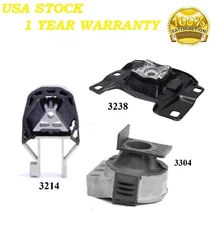 3 PCS MOTOR & TRANS MOUNT FIT 2013-2019 FORD ESCAPE 2.0L & 2.5L