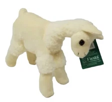 Fiesta Fluffy Soft Ivory Poseable Llama Stuffed Toy Animal NEW with Tags