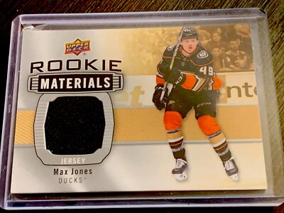 2019-20 Series 2 Rookie Materials #RM-MJ Max Jones - Anaheim Ducks