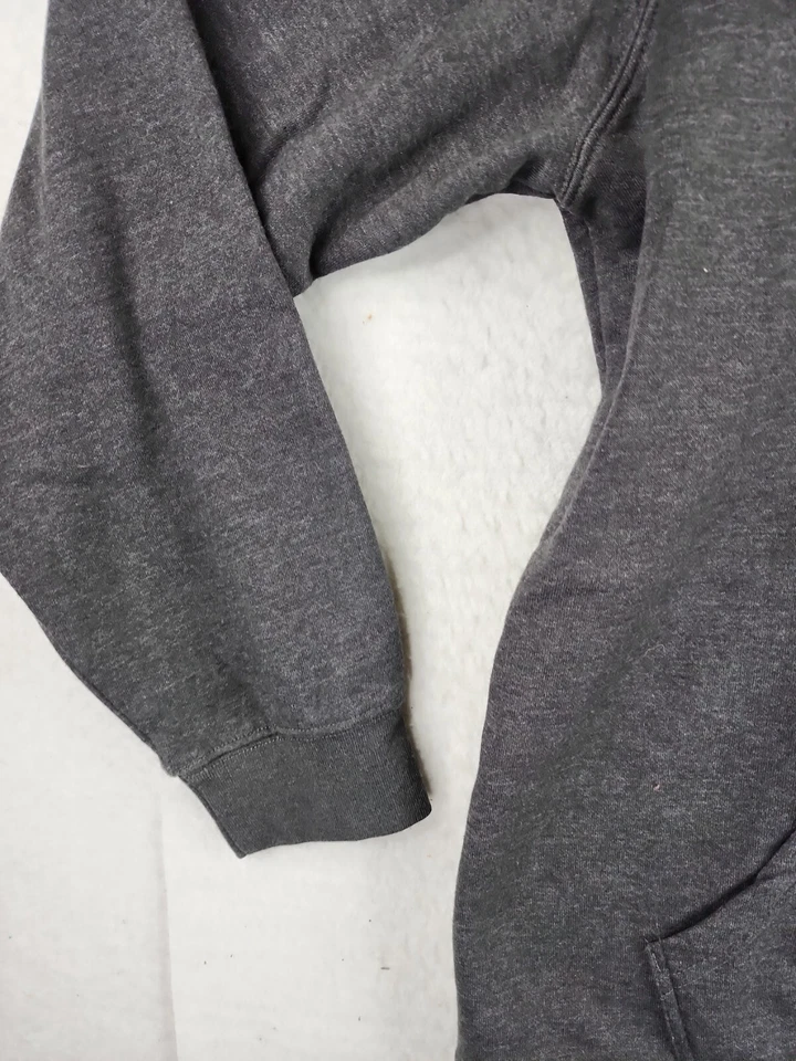 Fort Worth Fire Hazmat Logo Gray Long Sleeve Full Zip Hoodie Mens  2XL - Image 3 of 4