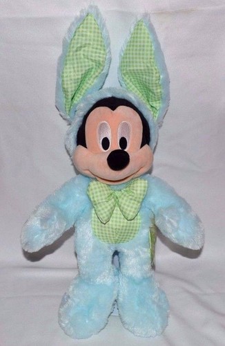 NUEVO CON ETIQUETAS-2016 DISNEY FELPA-MICKEY MOUSE PASTER CONEJO-BEBÉ GINGHAM AZUL, VERDE Y BLANCO - Imagen 3 de 7
