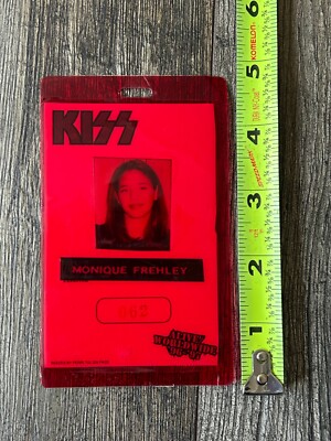 KISS LAMINATE PASS Alive Worldwide Reunion Tour MONIQUE
